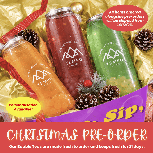 Tempo Tea Bar Christmas [PRE-ORDER] Limited Edition: Christmas Bubble Tea Cans (6 x 500ml)