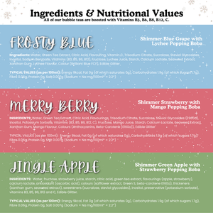 Tempo Tea Bar Christmas [PRE-ORDER] Limited Edition: Christmas Shimmer Boba Globes (6 x 210ml)