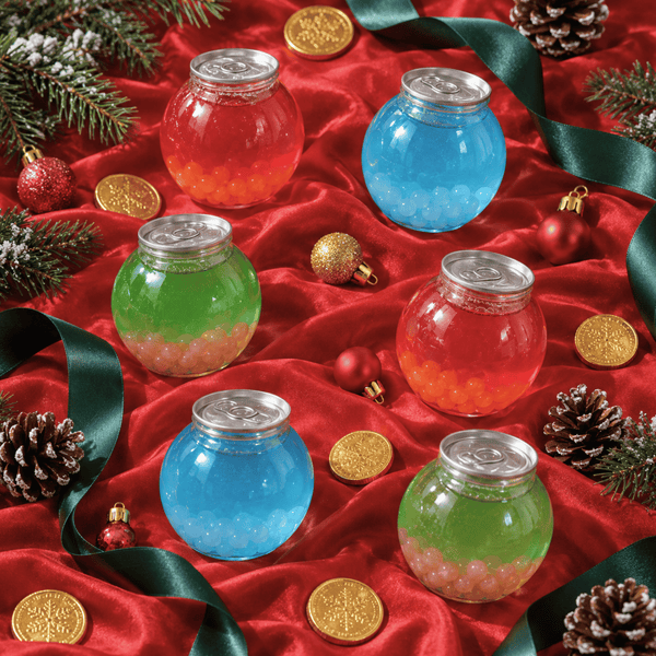 Tempo Tea Bar Christmas [PRE-ORDER] Limited Edition: Christmas Shimmer Boba Globes (6 x 210ml)