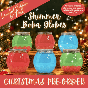 Tempo Tea Bar Christmas [PRE-ORDER] Limited Edition: Christmas Shimmer Boba Globes (6 x 210ml)