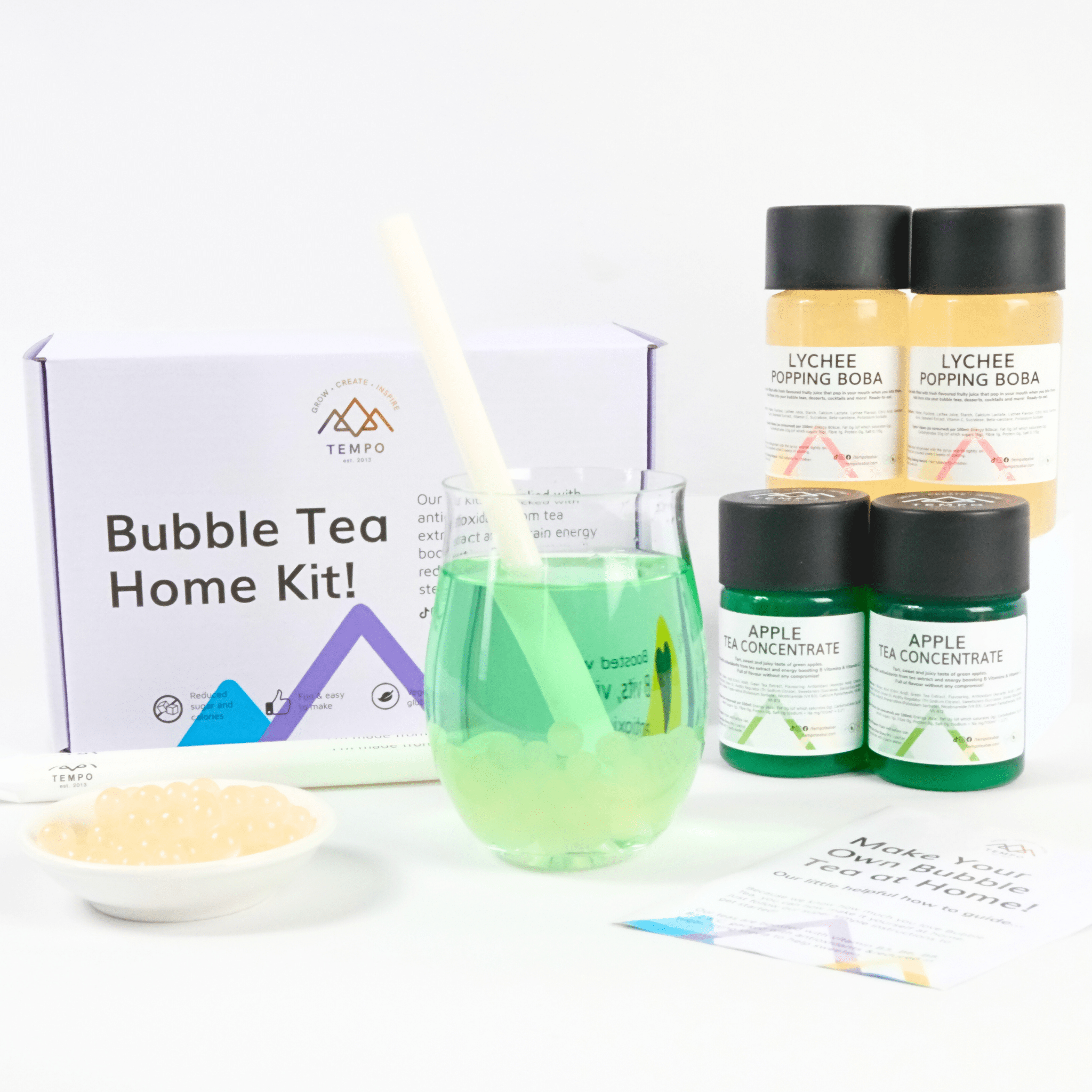 Tempo Tea Bar Mixed Fruit Bubble Tea Subscription Box | Serves 6