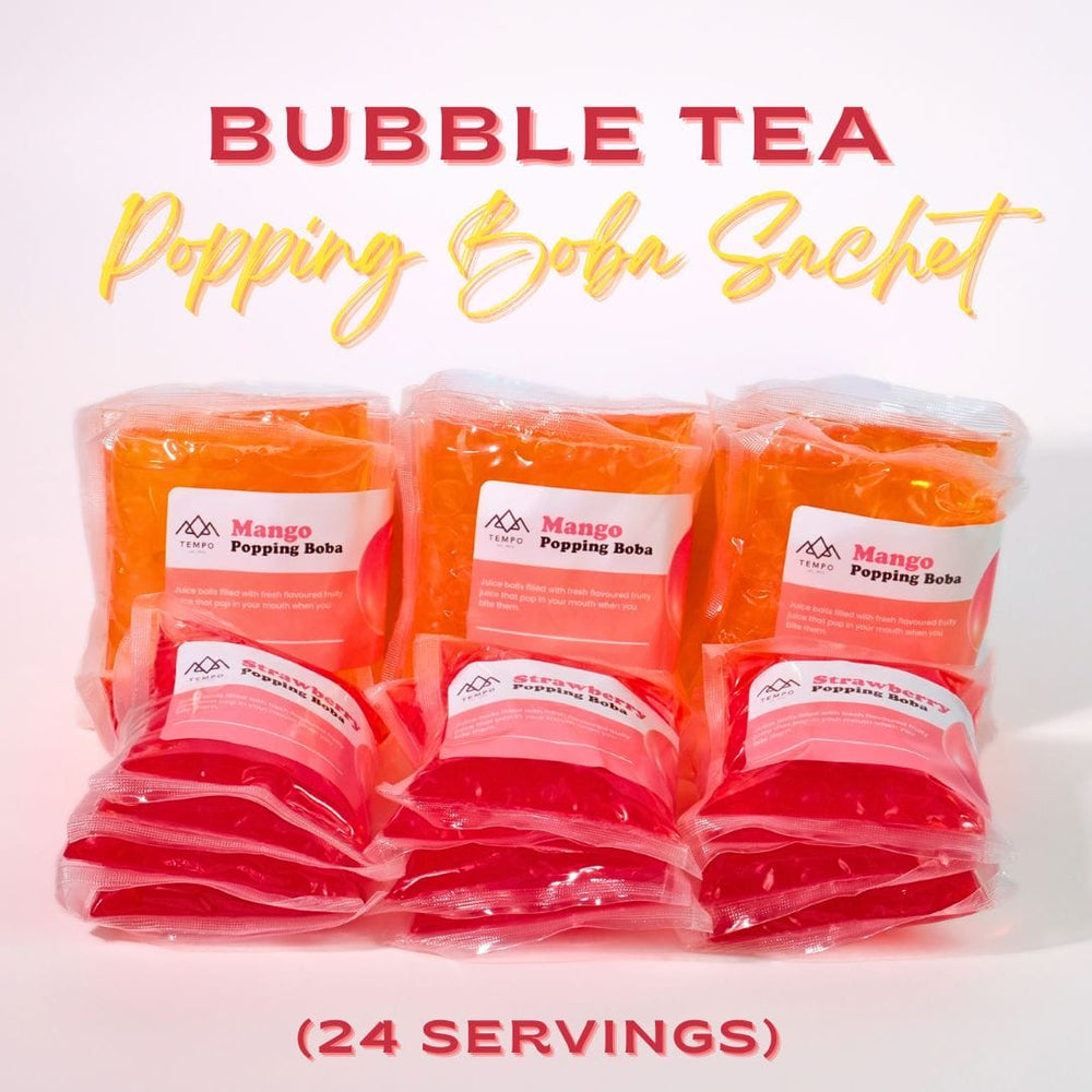 Tempo Tea Bar Popping Boba Bundle Box | Popping Boba Sachets (24 x 50g)