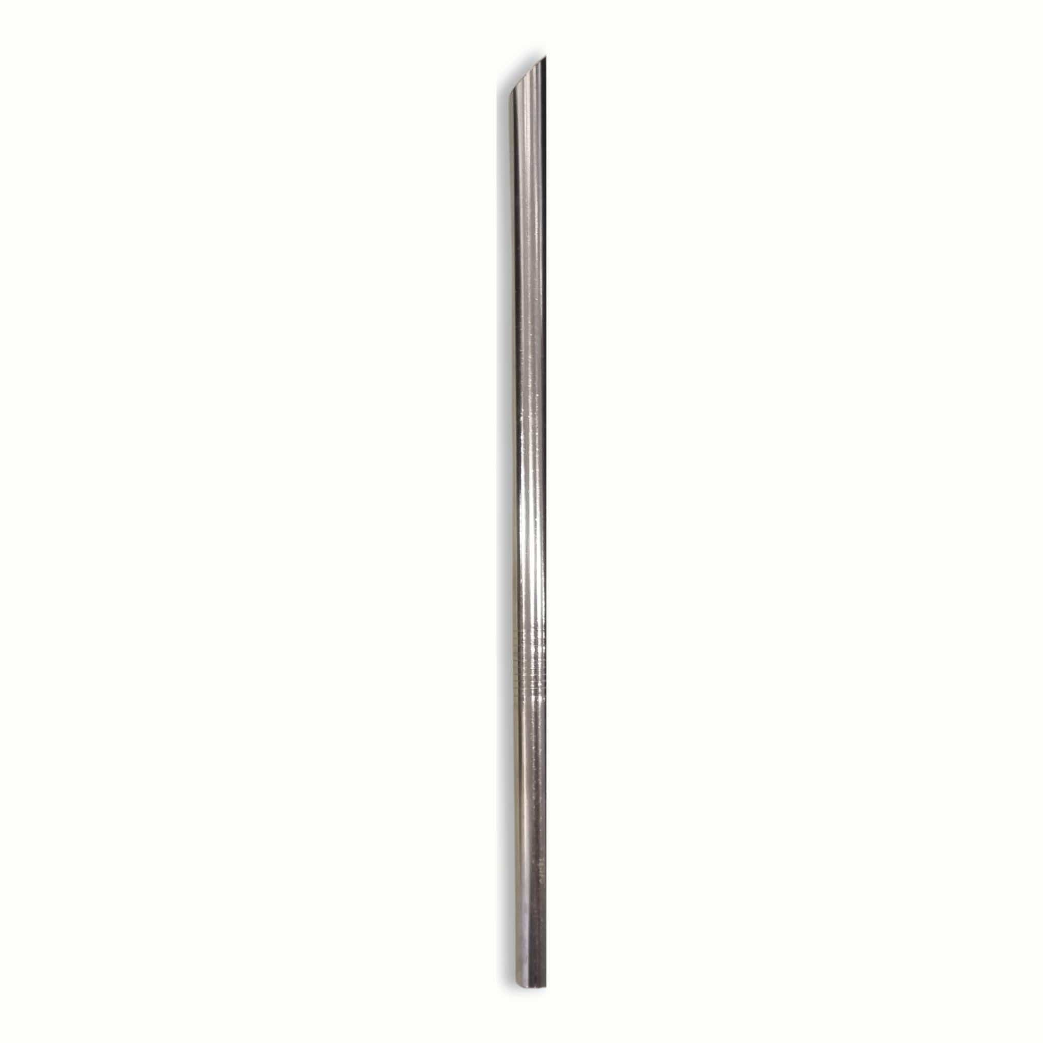 Tempo Tea Bar Reusable Straw Chunky Metal Silver / No Add-ons Wide Reusable Bubble Tea Straw | Chunky & Thin