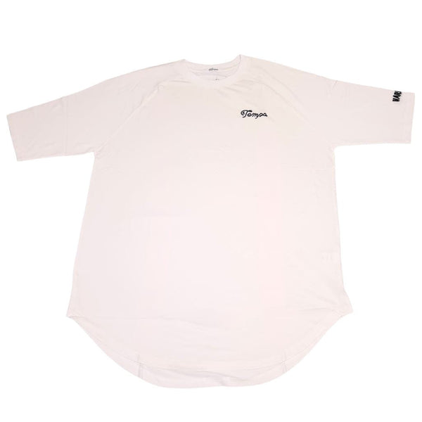 Tempo Tea Bar T-Shirt White Tempo 3/4 Sleeve Bamboo Fitness T-Shirt