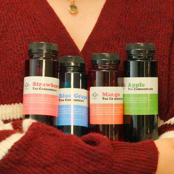 Tempo Tea Bar Tea Concentrate Bundle Box | Tea Concentrate Bundle - 4 x 200ml bottles (serves 32)
