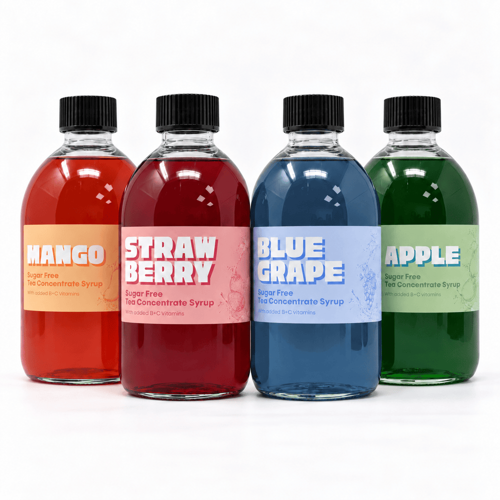 Tempo Tea Bar Tea Concentrate Bundle Box | Tea Concentrate Bundle - 4 x 500ml bottles (serves 80)