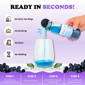 Tempo Tea Bar Tea Concentrate Tea Concentrate | Blue Grape (serves 20)