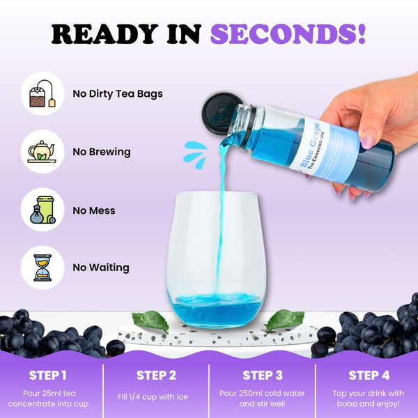 Tempo Tea Bar Tea Concentrate Tea Concentrate | Blue Grape (serves 20)