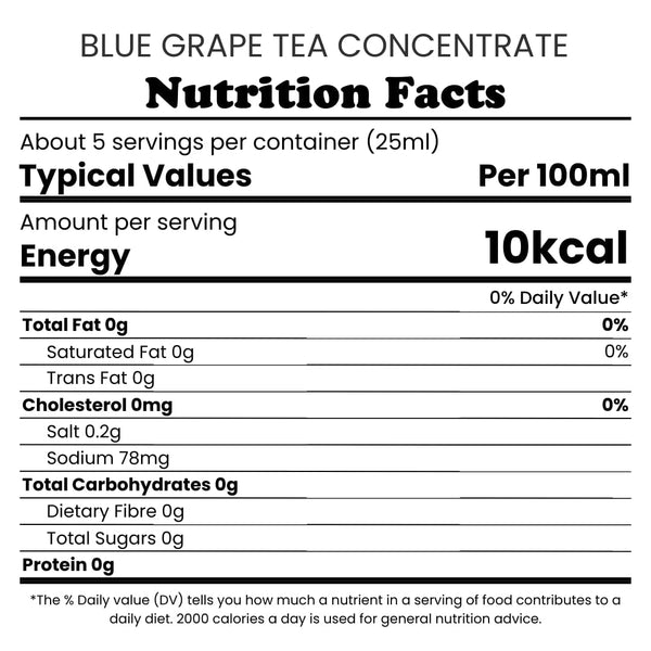 Tempo Tea Bar Tea Concentrate Tea Concentrate | Blue Grape (serves 8)