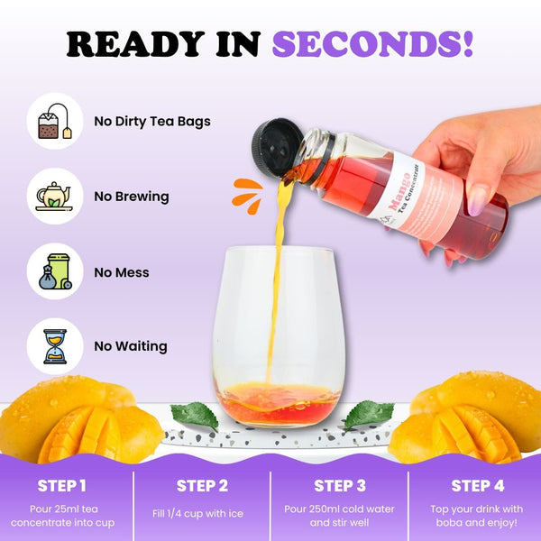 Tempo Tea Bar Tea Concentrate Tea Concentrate | Mango (serves 20)