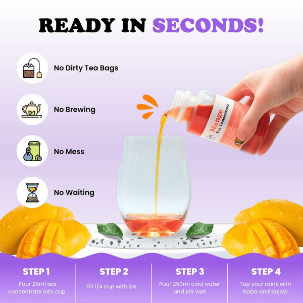 Tempo Tea Bar Tea Concentrate Tea Concentrate | Mango (serves 8)