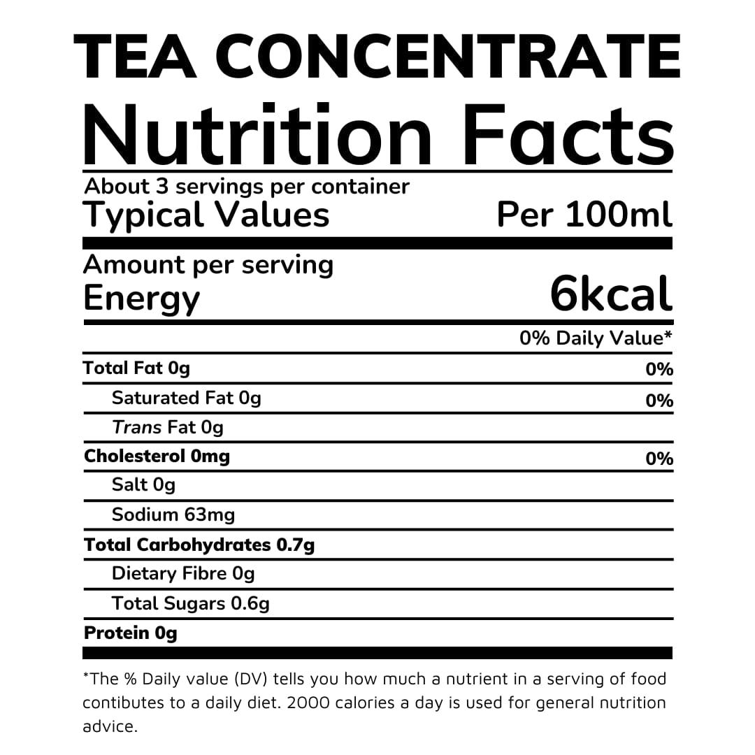 Tempo Tea Bar Tea Concentrate Tea Concentrate Refill Bottle Bundle for Bubble Tea | 6 bottles (serves 18)