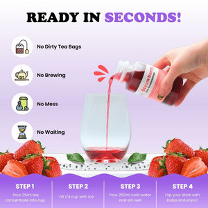 Tempo Tea Bar Tea Concentrate Tea Concentrate | Strawberry (serves 8)