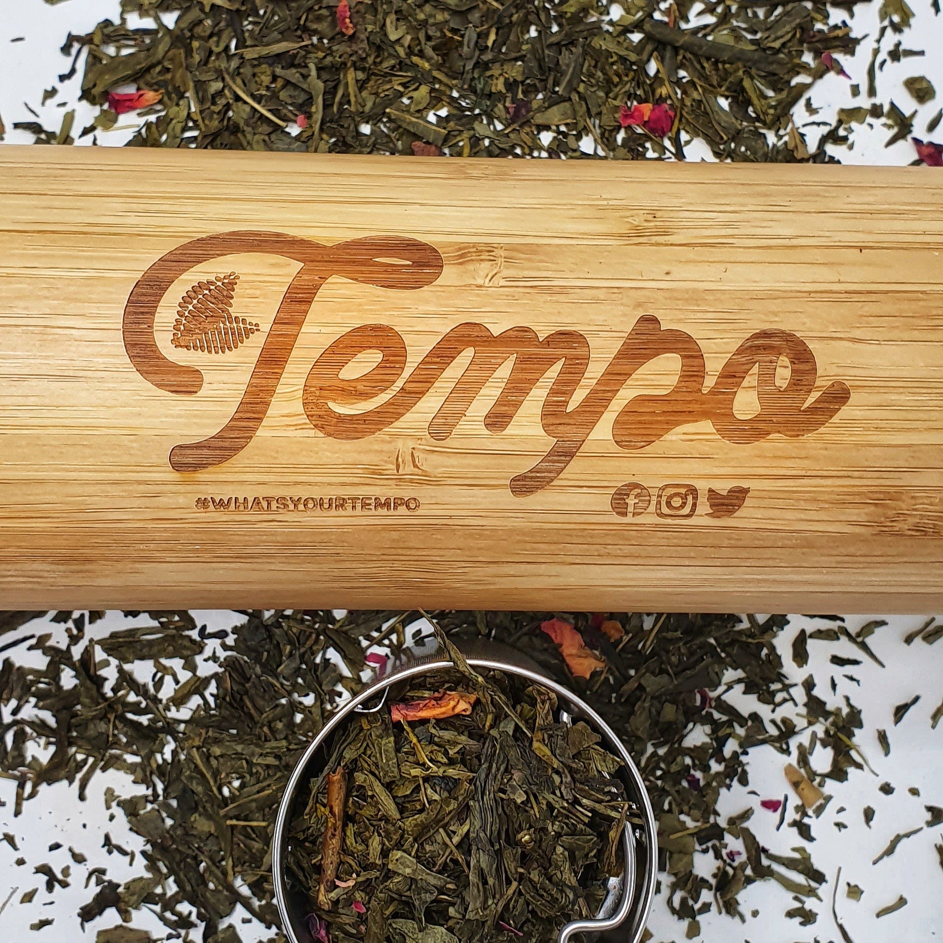 Tempo Tea Bar Tea Infuser Bottle Tempo Bamboo Infuser Bottle