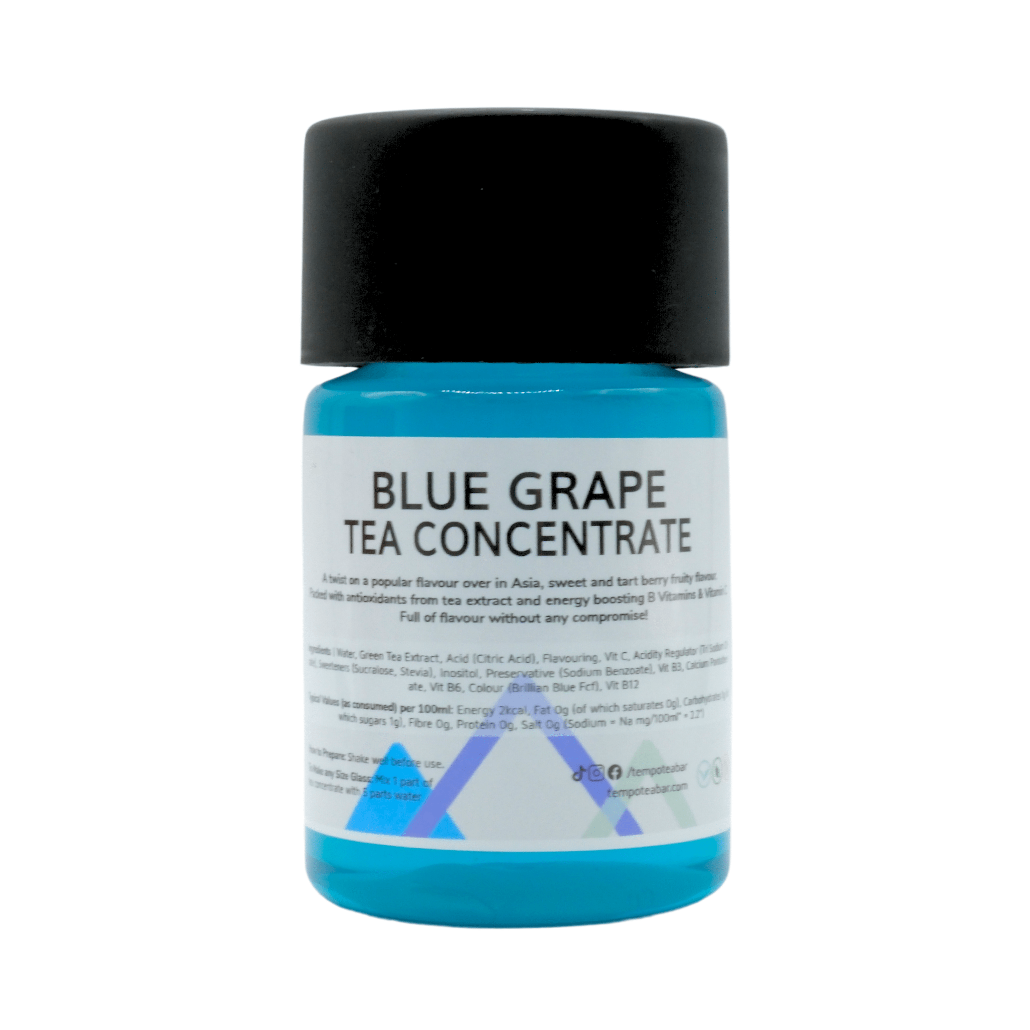 Tempo Toppings Blue Grape x6 Tea Concentrate Refill Bottle Bundle | 6 bottles (serves 18)