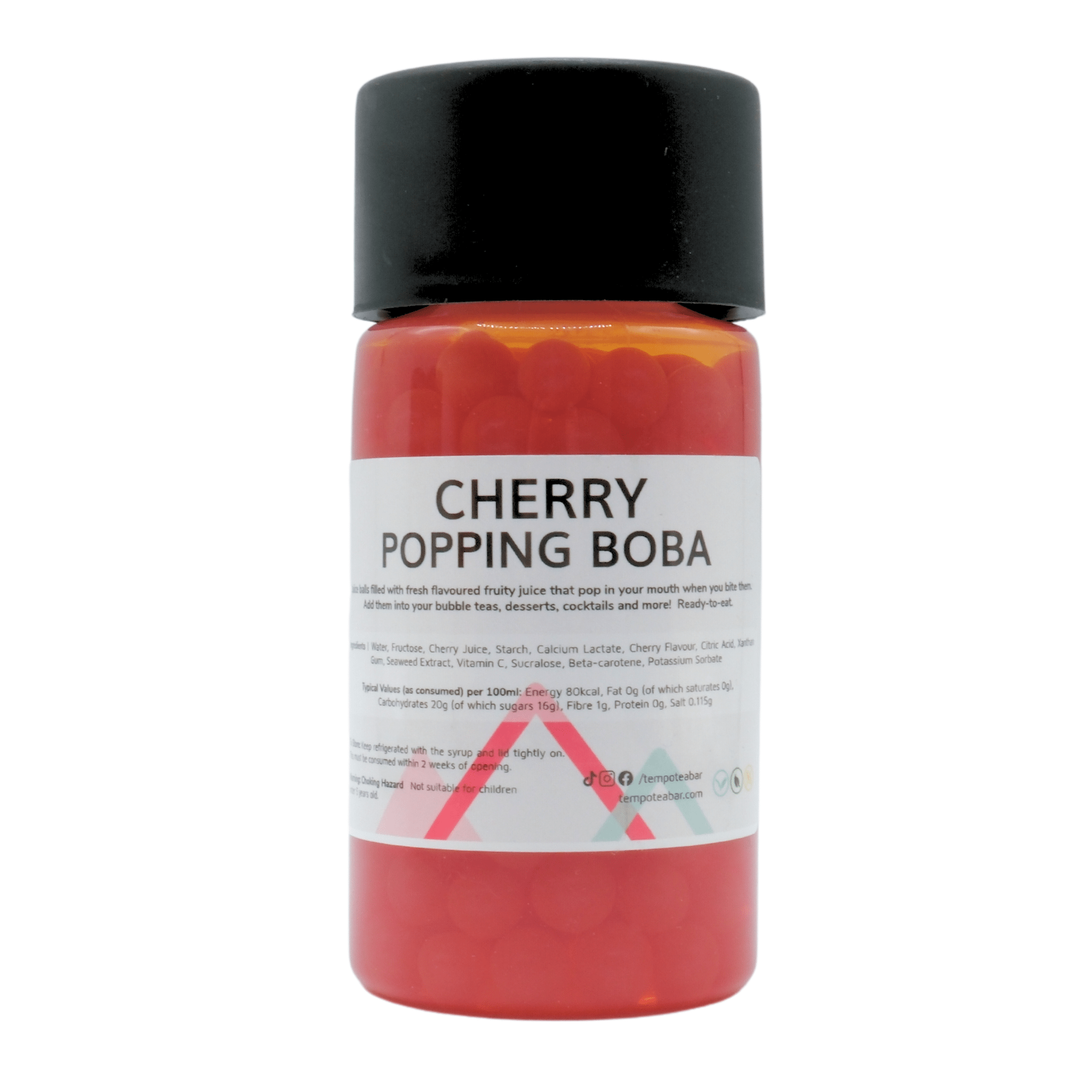 Tempo Toppings Cherry x6 Popping Boba Bundle | 6 bottles (serves 30)