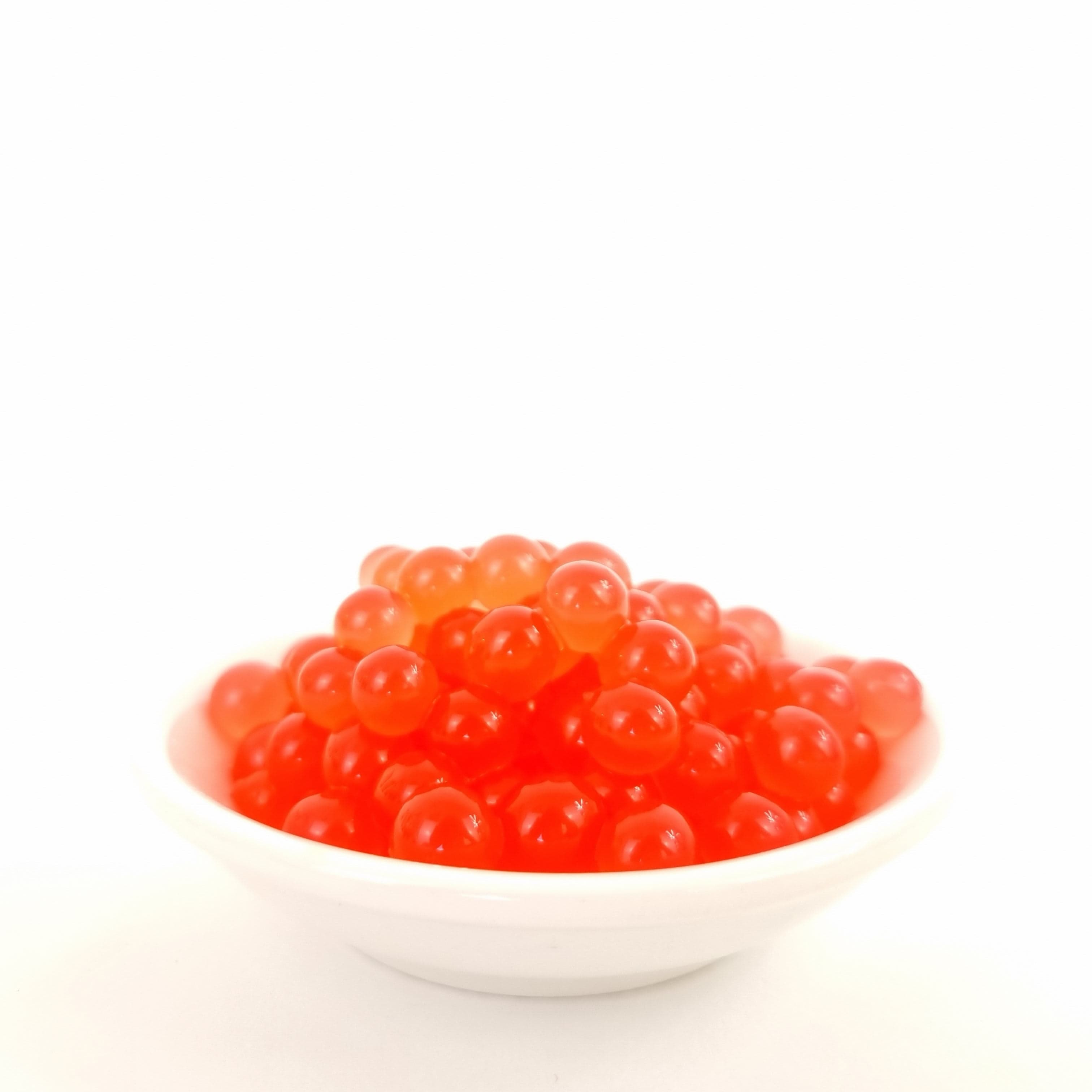 Tempo Toppings Strawberry Popping Boba 450g - serves 6